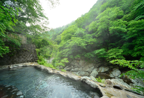 源泉掛け流し 野天風呂